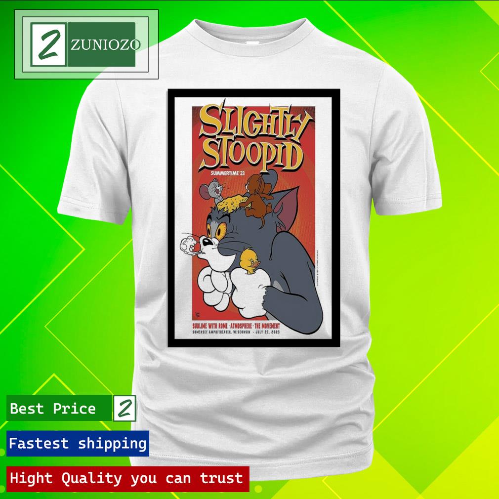 Official slightly Stoopid Event July 27 2023 Somerset, WI Poster Tee Shirt