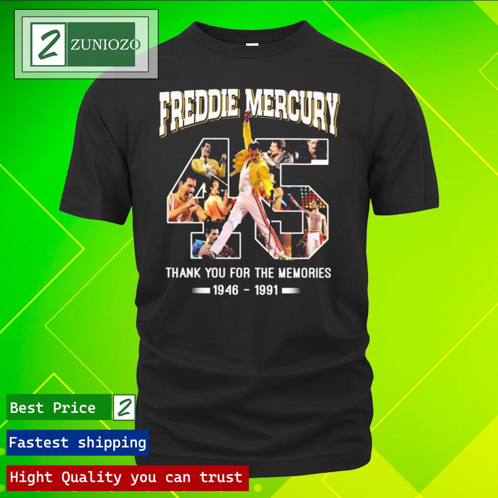 Official 2023 Freddie Mercury 1946 – 1991 Thank You For The Memories T-Shirt