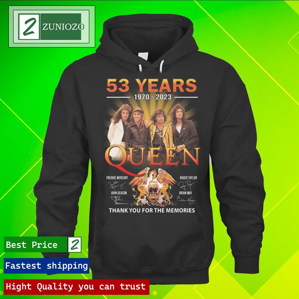 Official 53 years 1970-2023 queen thank you for the memories signatures Shirt hoodie