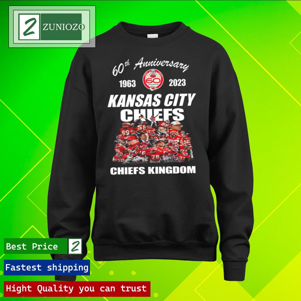 Official 60th anniversary 1963-2023 season Kansas city Chiefs Chiefs Kingdom Shirt longsleeve