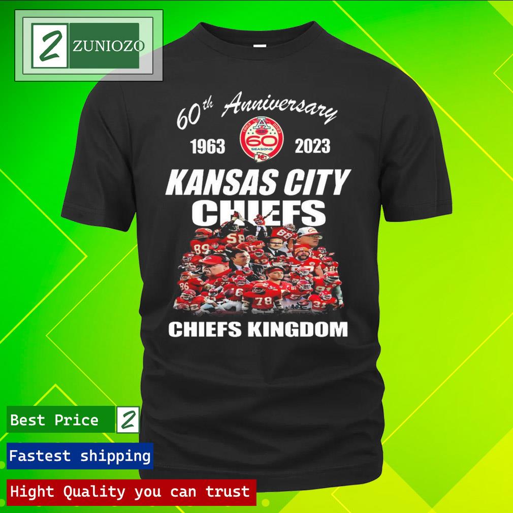 Official 60th anniversary 1963-2023 season Kansas city Chiefs Chiefs Kingdom Shirt