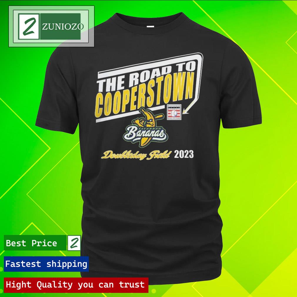 Official bananas merchandise 2023 road to cooperstown navy heather Shirt