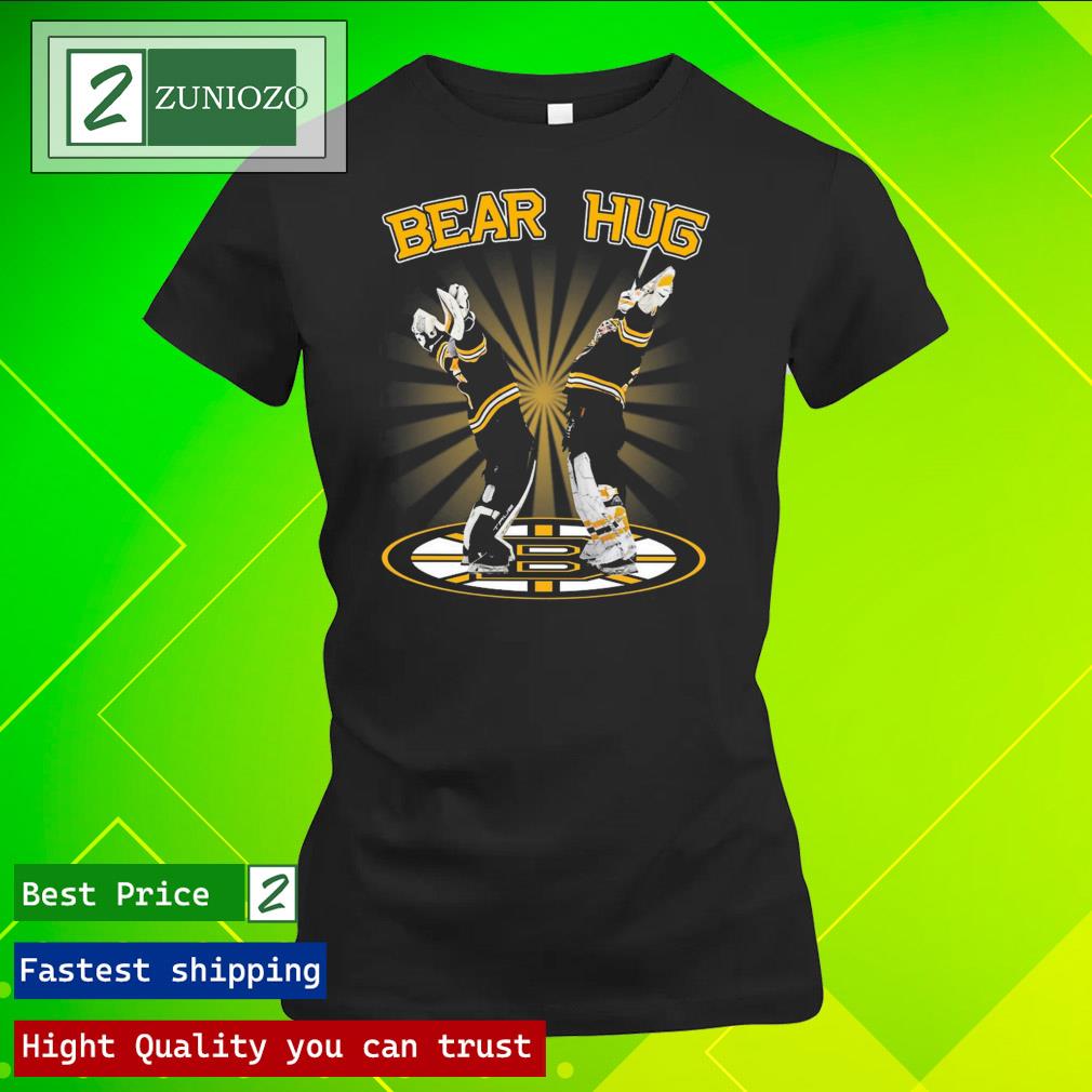 Official bear hug Boston Bruins T Shirt ladies tee shirt