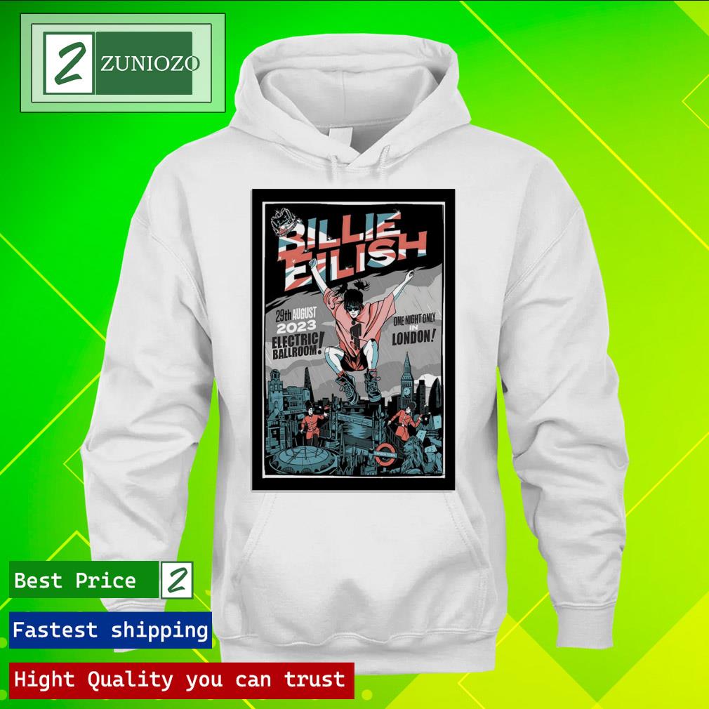 Official billie Eilish August 29 2023 Electric Ballroom Poster Shirt hoodie