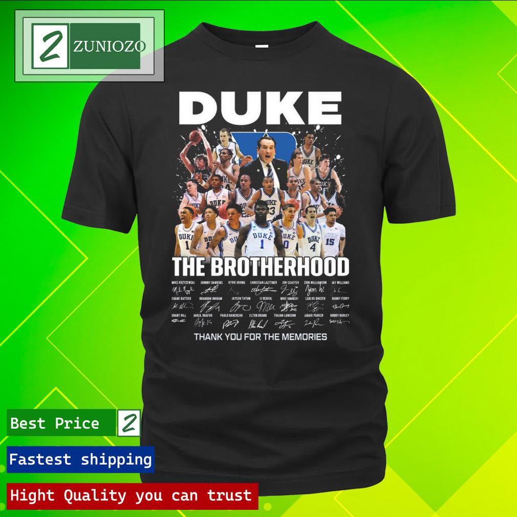 Official duke athletics the brotherhood thank you for the memories signatures Tee Shirt