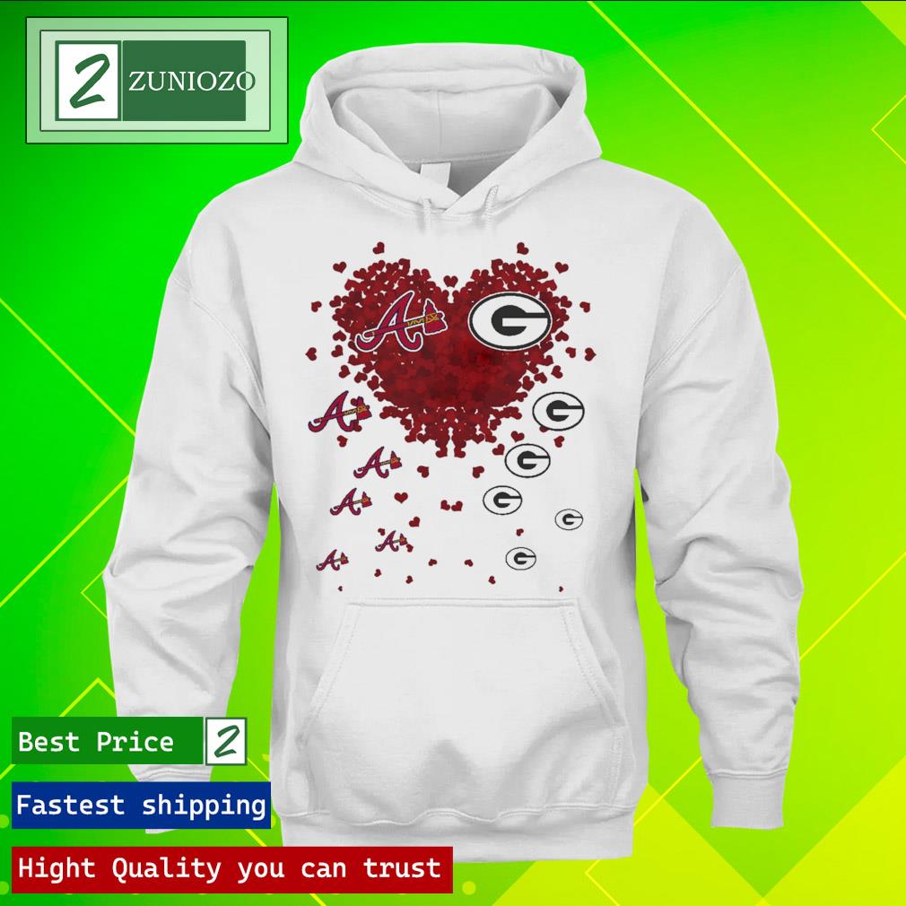 Official hearts atlanta braves vs Green Bay Packers love Shirt hoodie