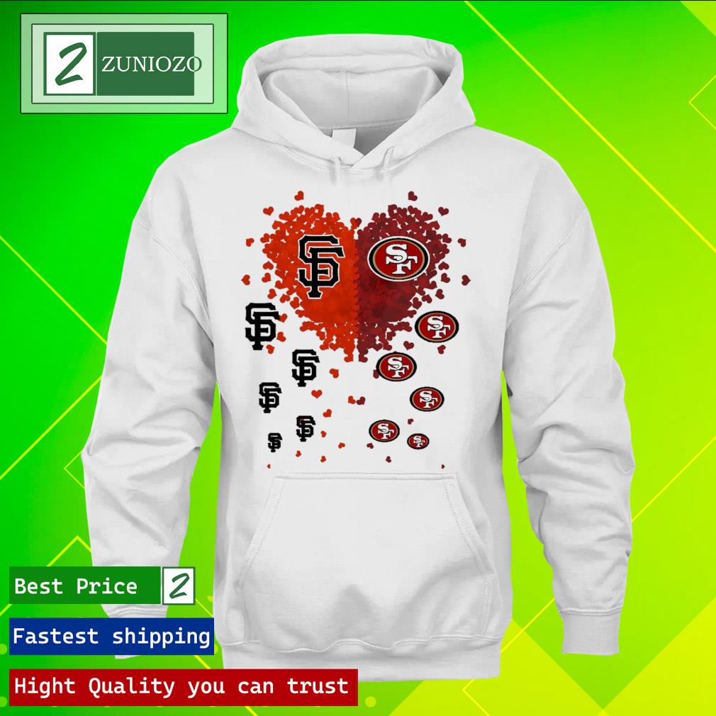 Official hearts san diego padres vs san francisco 49ers love Shirt hoodie