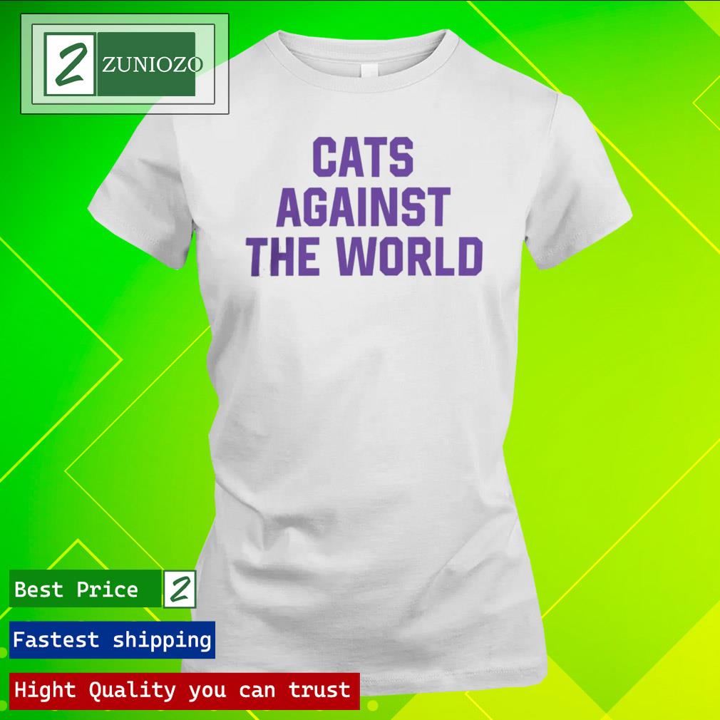 Official pat Fitzgerald Cats Against The World Shirt ladies tee