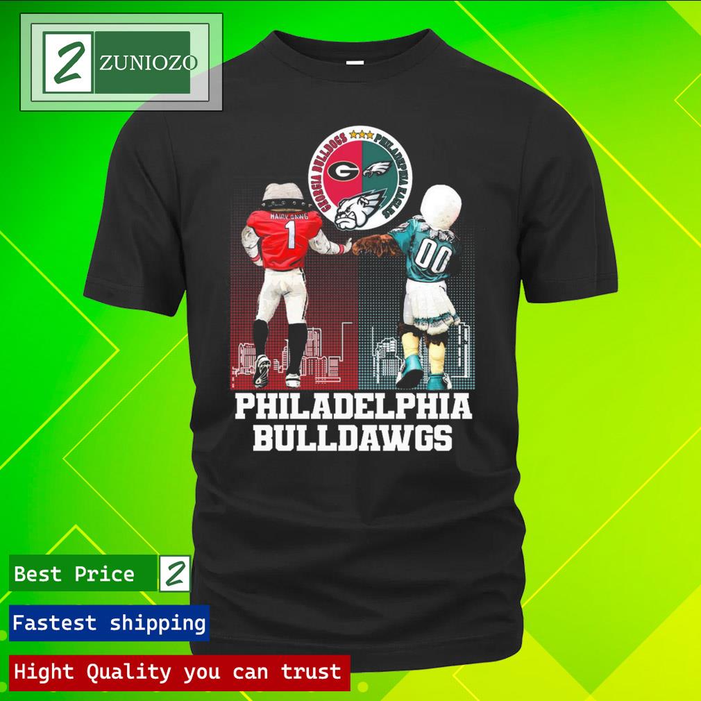 Official philadelphia Eagles bulldogs Georgia Hairy Dawg and Swoop City T Shirt