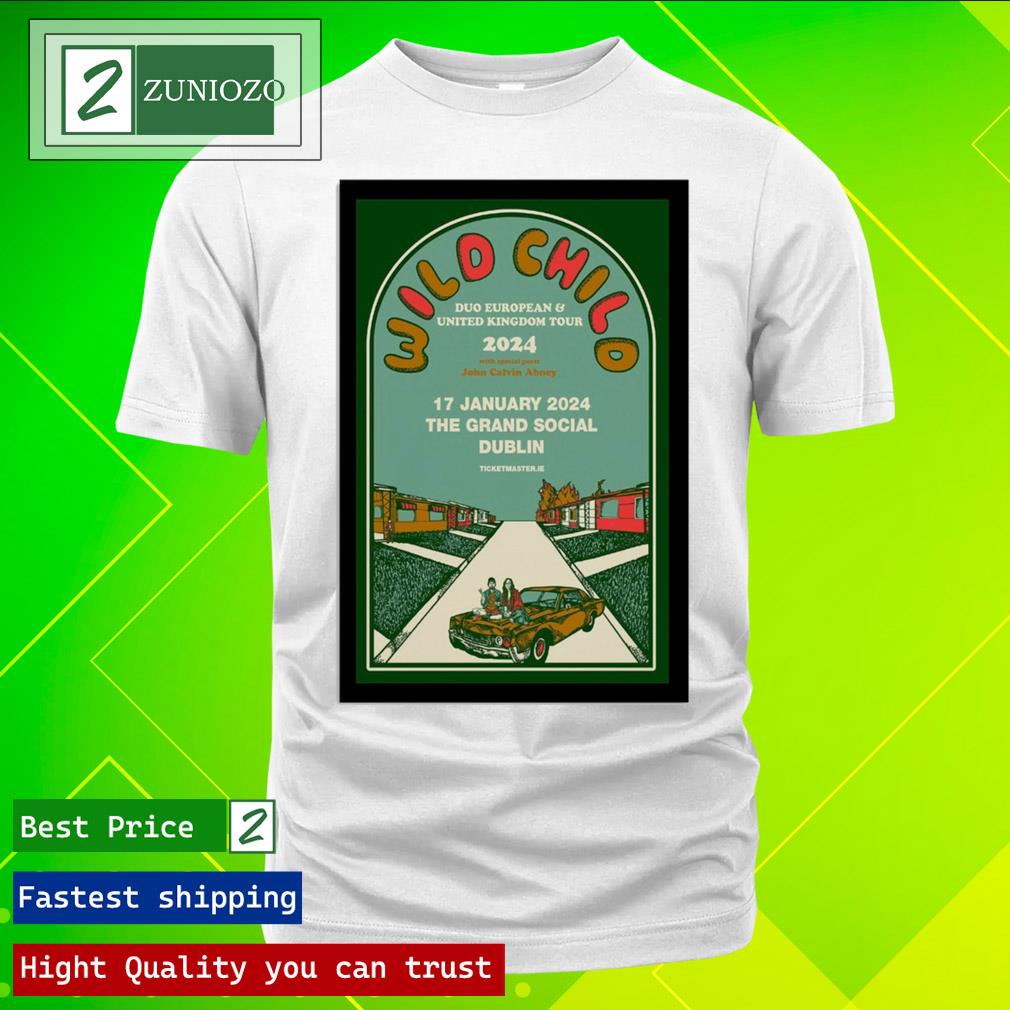 Official poster Wild Child January 17, 2024 The Grand Social, Dublin Shirt