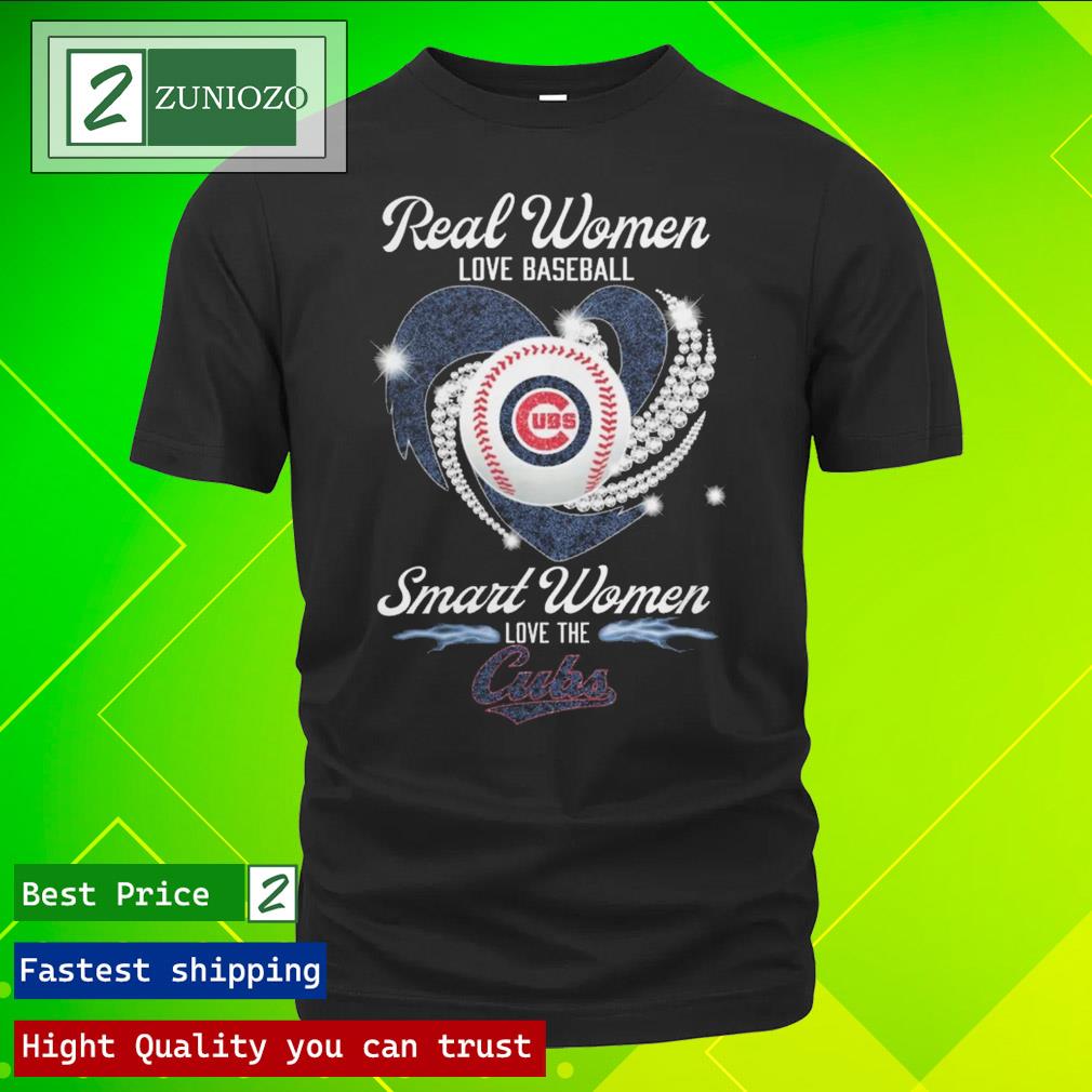 Official real women love baseball smart women love the Chicago Cubs 2023 Shirt