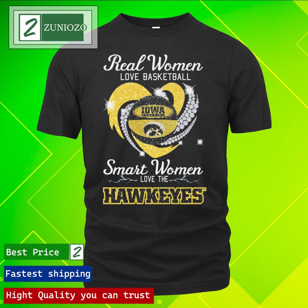 Official real women love Football smart women love the Iowa hawkeyes 2023 T Shirt