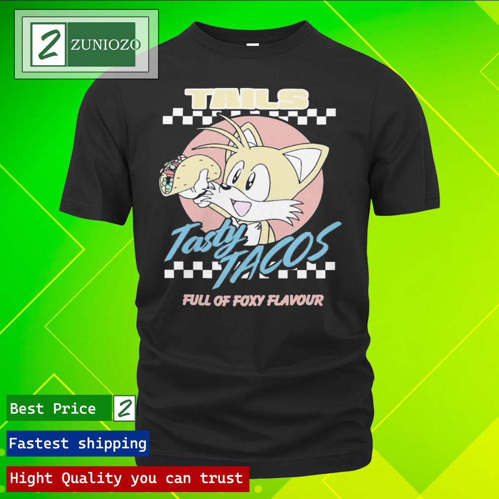 Official sonic The Hedgehog Tails Tasty Tacos T Shirt