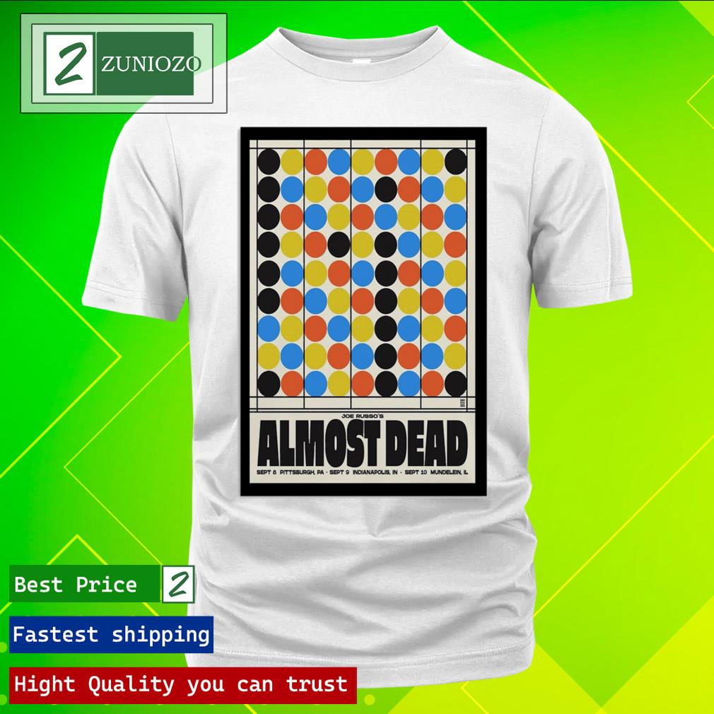 Official joe Russo's Almost Dead September 2023 Shows Poster Shirt