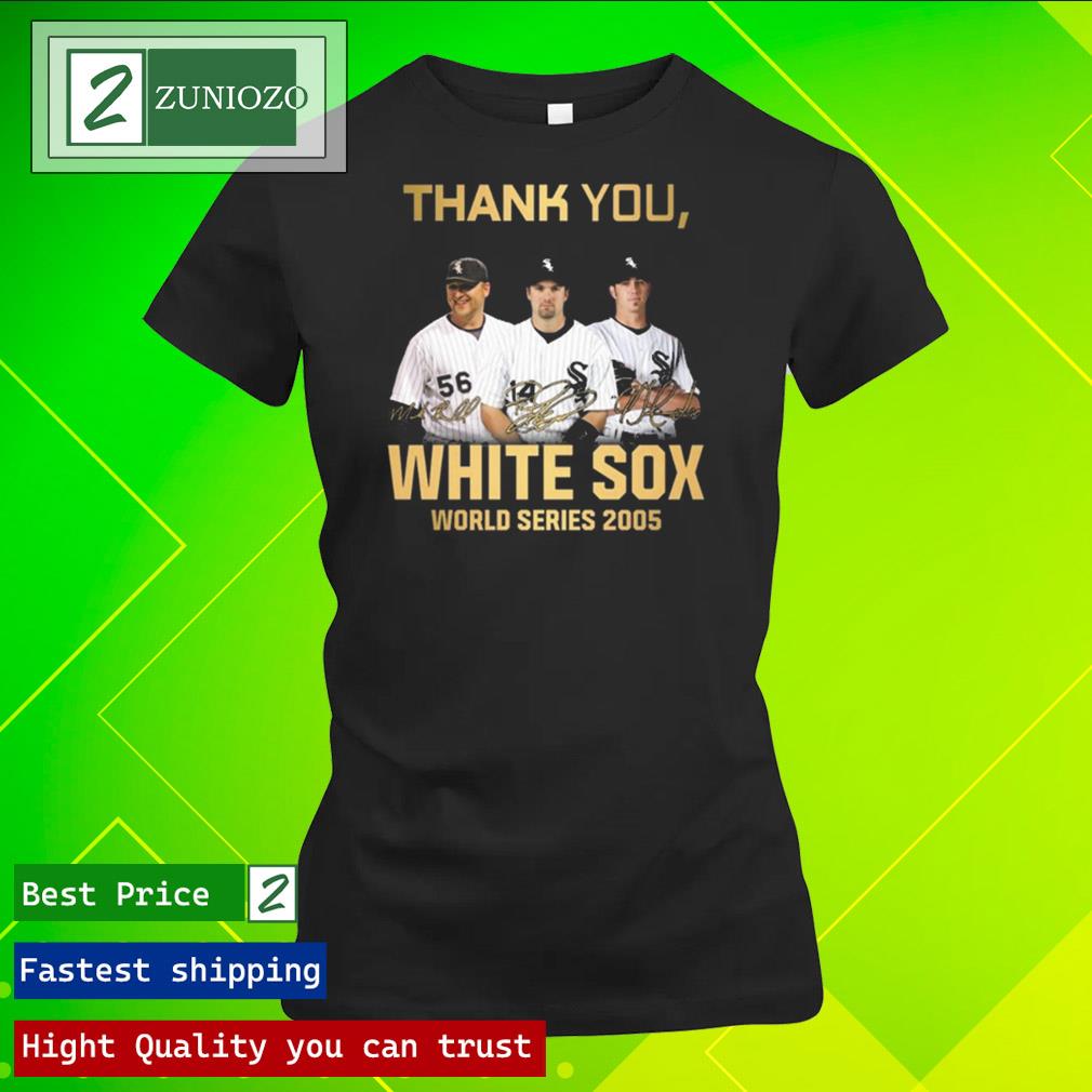 Official thank you white sox world series 2005 signatures Shirt ladies tee shirt
