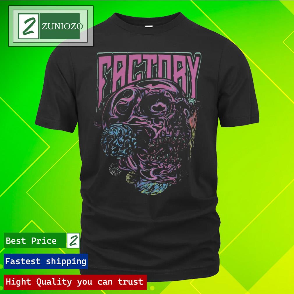 Official wobble Factory Factory Skull T Shirt