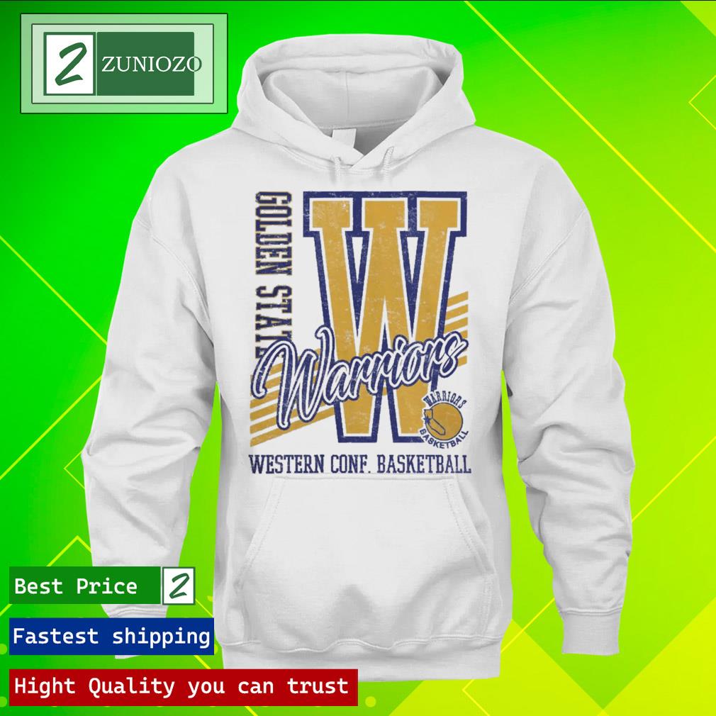 Official youth Mitchell & Ness White Golden State Warriors Hardwood Classics Make The Cut Shirt hoodie