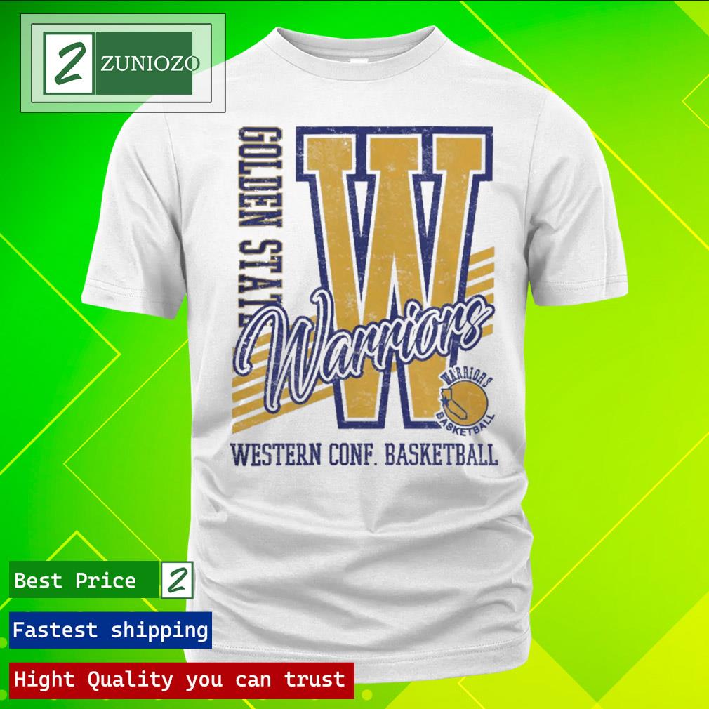 Official youth Mitchell & Ness White Golden State Warriors Hardwood Classics Make The Cut Shirt