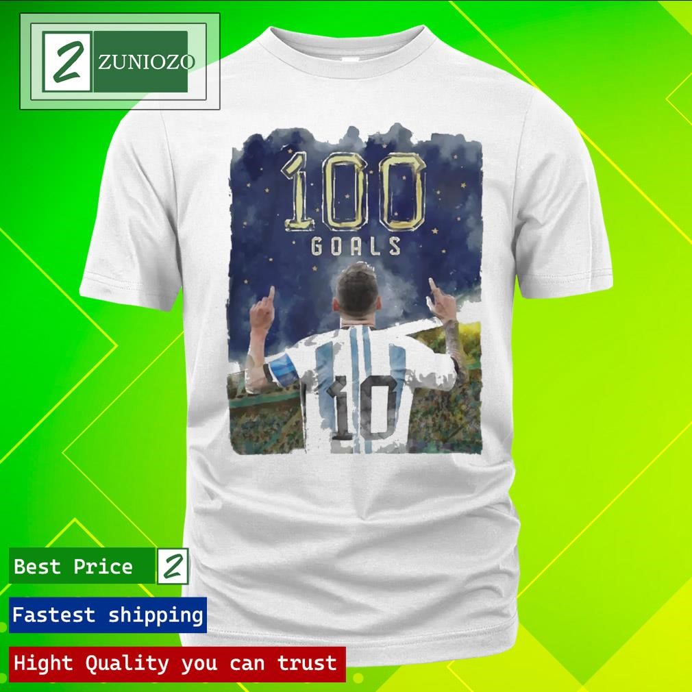 Funny The messI 100 Argentina goals graphic Shirt