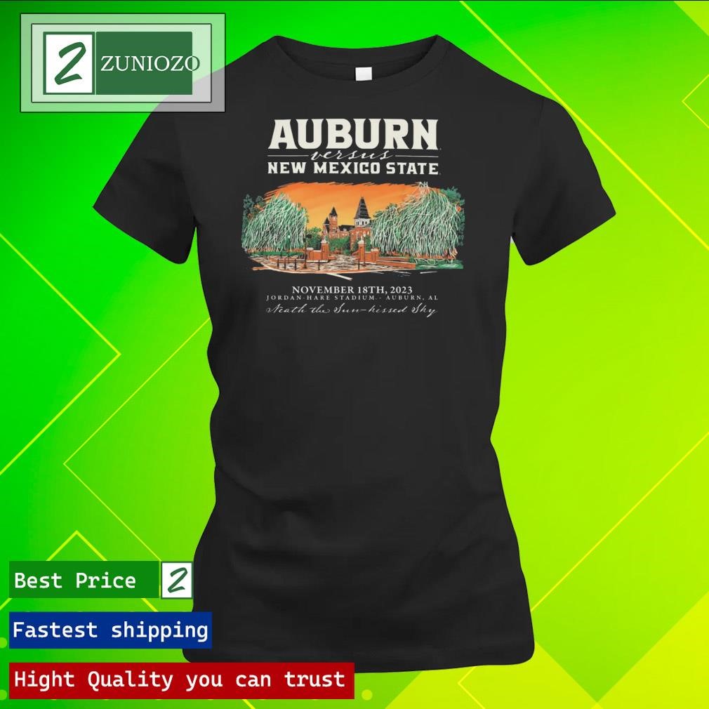 Official Auburn vs new Mexico state Football game day 2023 Shirt ladies tee shirt