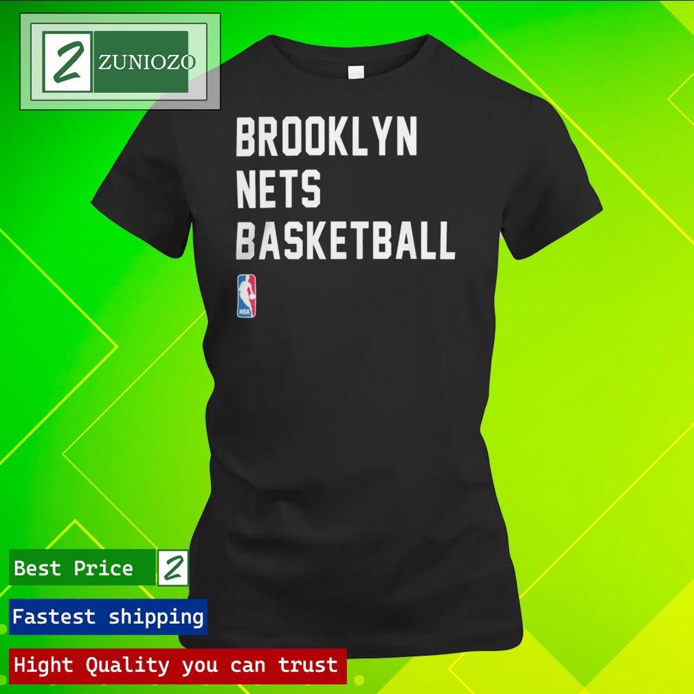 Official Brooklyn Nets Basketball 2023-24 Sideline Legend Performance Practice ladies tee shirt