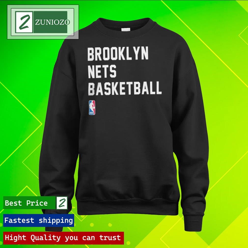 Official Brooklyn Nets Basketball 2023-24 Sideline Legend Performance Practice longsleeve