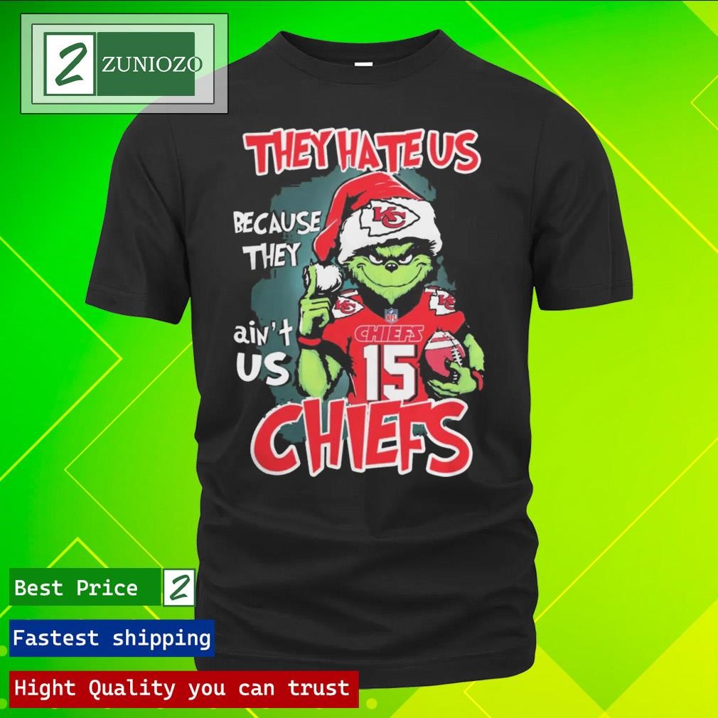Official Kansas city Chiefs grinch they hate us because ain't us Chiefs Christmas Shirt