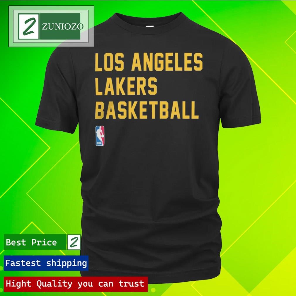 Official Los Angeles Lakers Basketball 2023-24 Sideline Legend Performance Practice T-Shirt