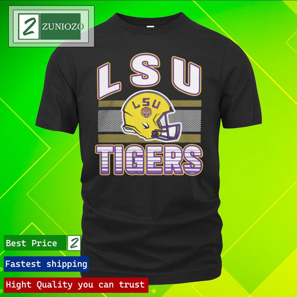 Official Lsu tigers Football wordmark helmet Shirt