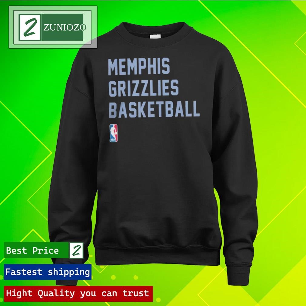 Official Memphis Grizzlies Basketball 2023-24 Sideline Legend Performance Practice Shirt longsleeve