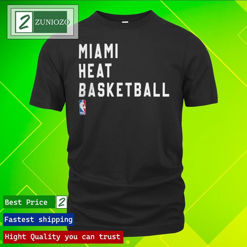 Official Miami Heat Basketball 2023-24 Sideline Legend Performance Practice T-Shirt