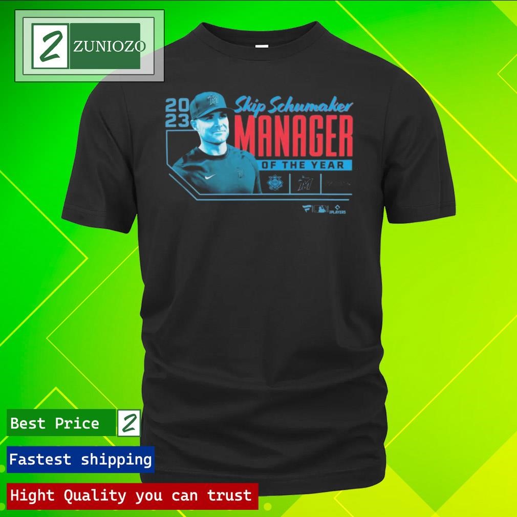 Official Miami Marlins Skip Schumaker Mlb 2023 Nl Manager Of The Year Shirt