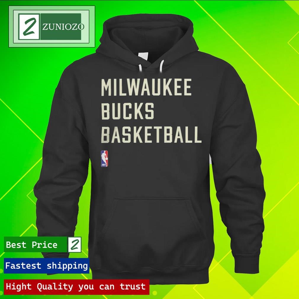 Official Milwaukee Bucks Basketball 2023-24 Sideline Legend Performance Practice Shirt hoodie
