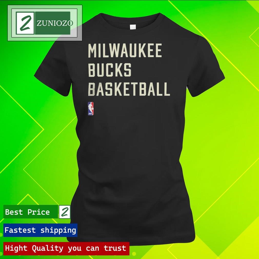 Official Milwaukee Bucks Basketball 2023-24 Sideline Legend Performance Practice Shirt ladies tee shirt