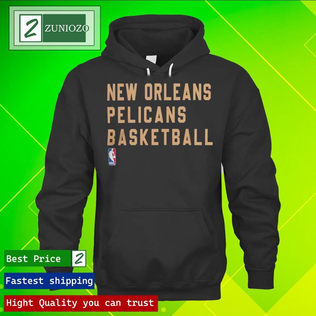 Official New Orleans Pelicans Basketball 2023-24 Sideline Legend Performance Practice hoodie