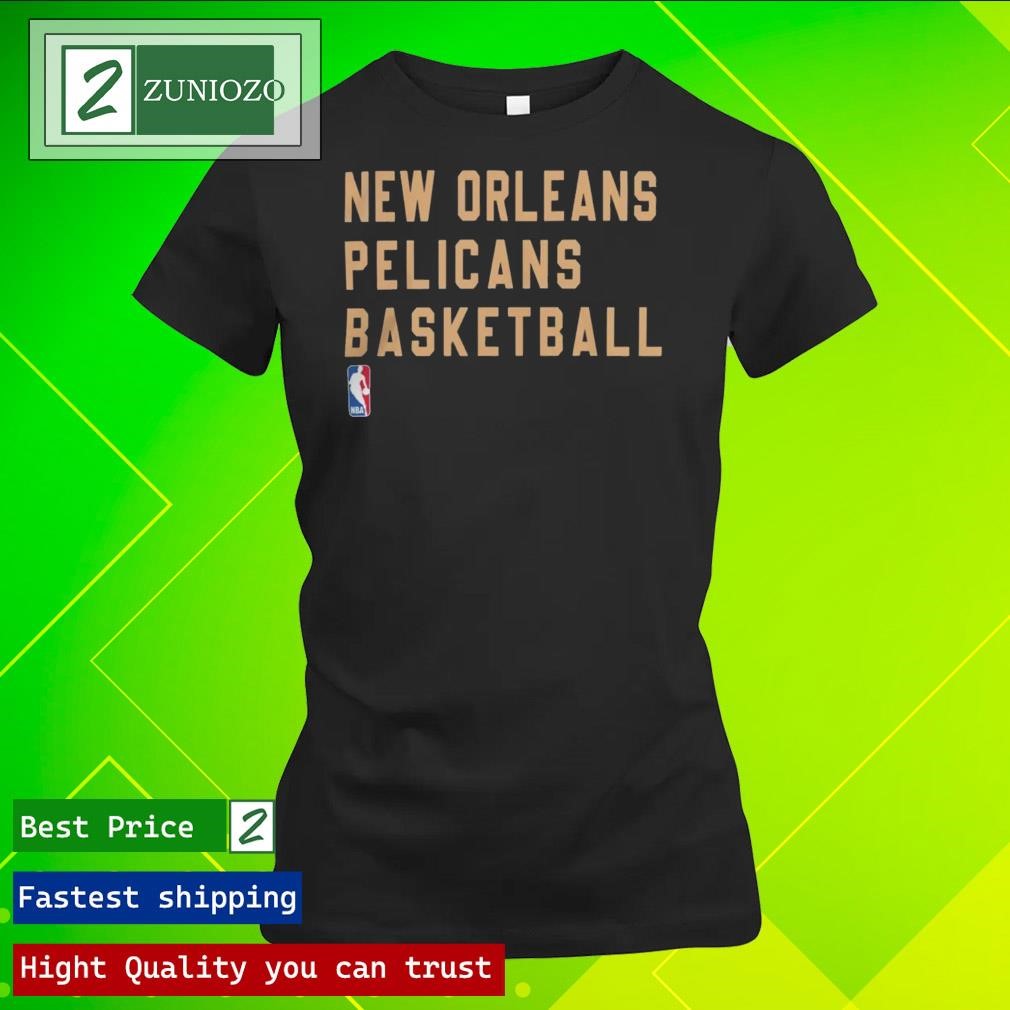 Official New Orleans Pelicans Basketball 2023-24 Sideline Legend Performance Practice ladies tee shirt