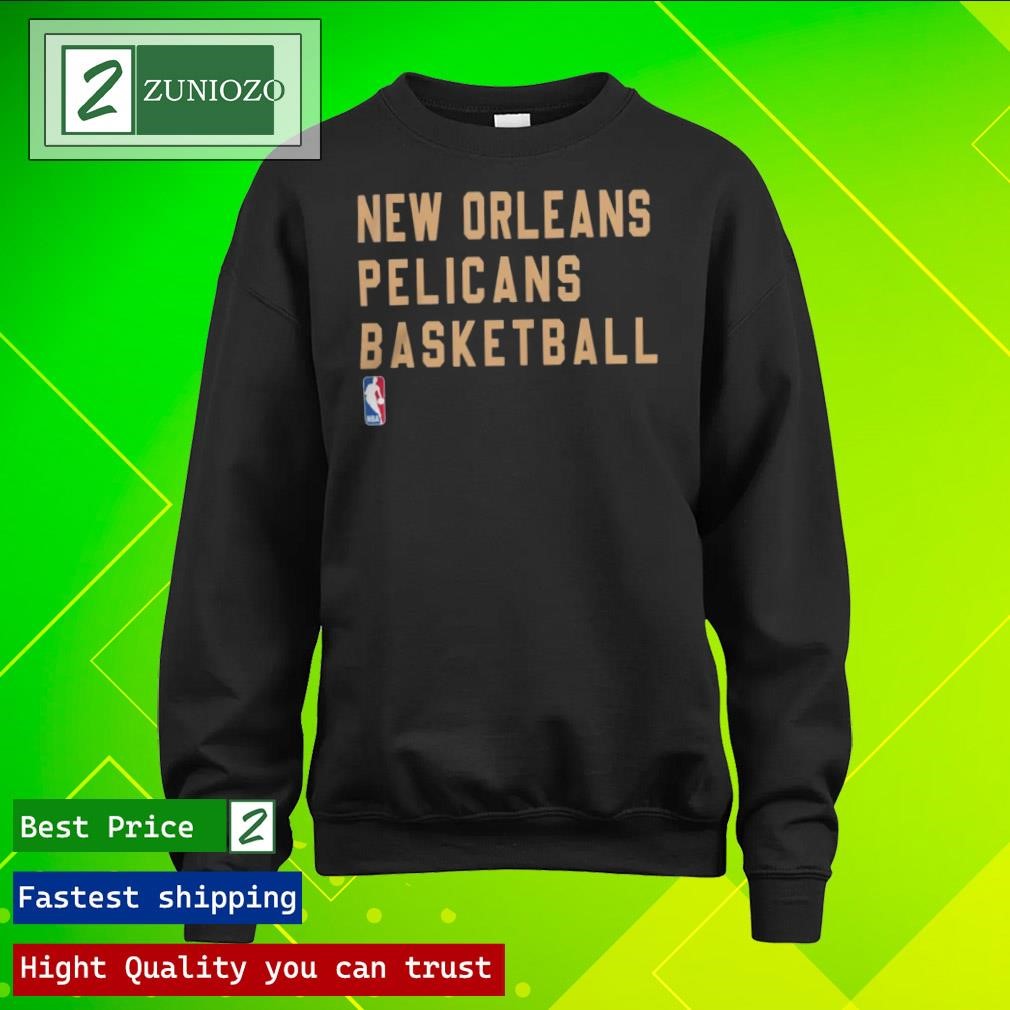 Official New Orleans Pelicans Basketball 2023-24 Sideline Legend Performance Practice longsleeve