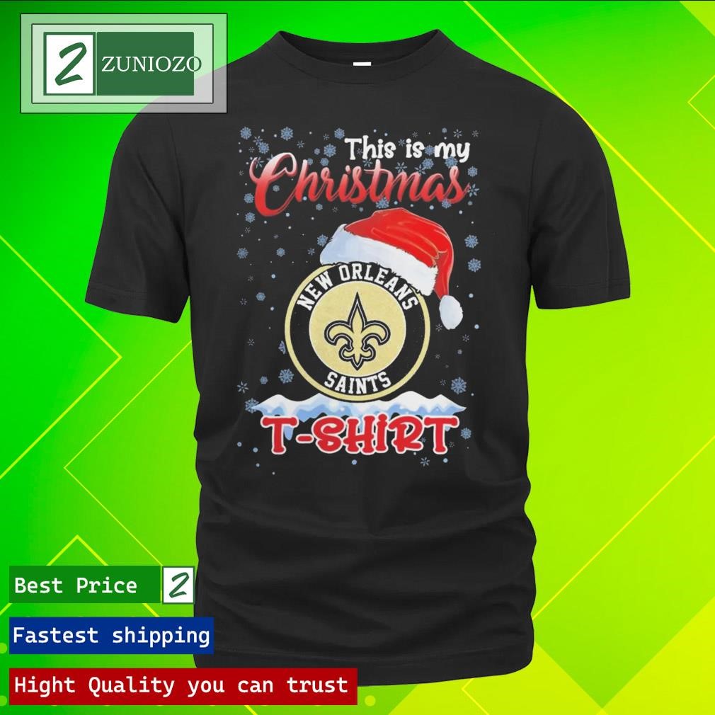 Official Nfl New Orleans Saints This Is My Christmas Tee Shirt