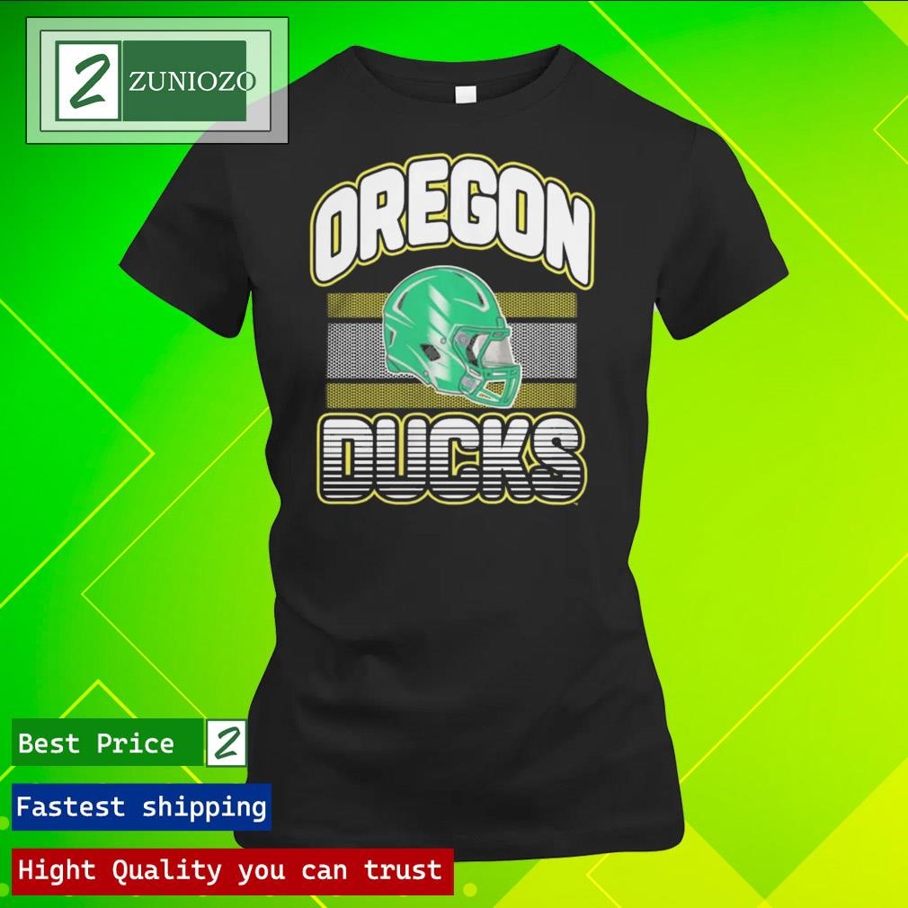 Official Oregon ducks Football wordmark helmet Shirt ladies tee shirt
