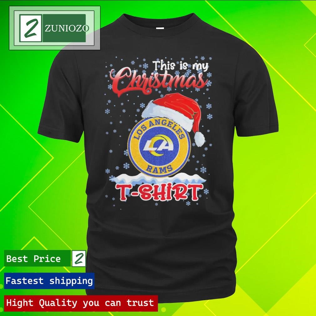 Official Original Los Angeles Rams This Is My Christmas Tee Shirt