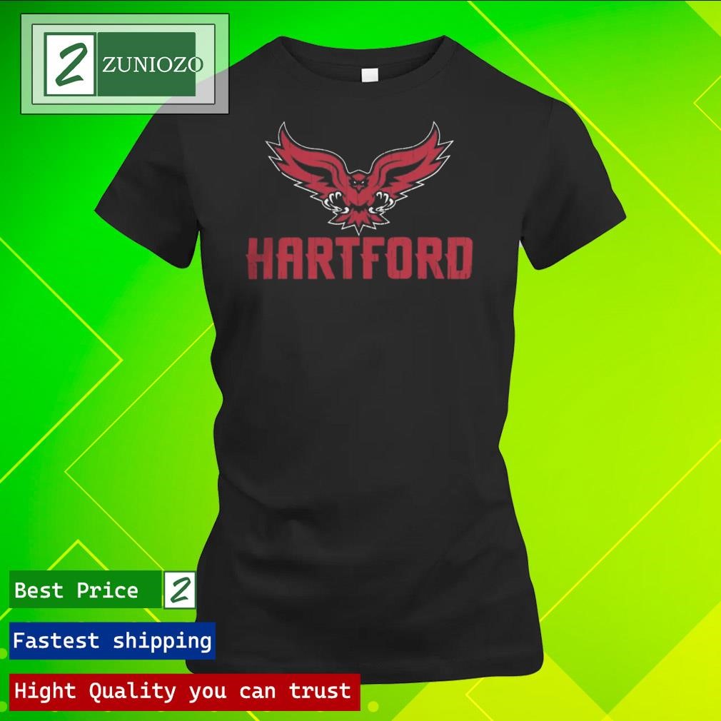 Official University of Hartford Hawks Logo Shirt ladies tee shirt