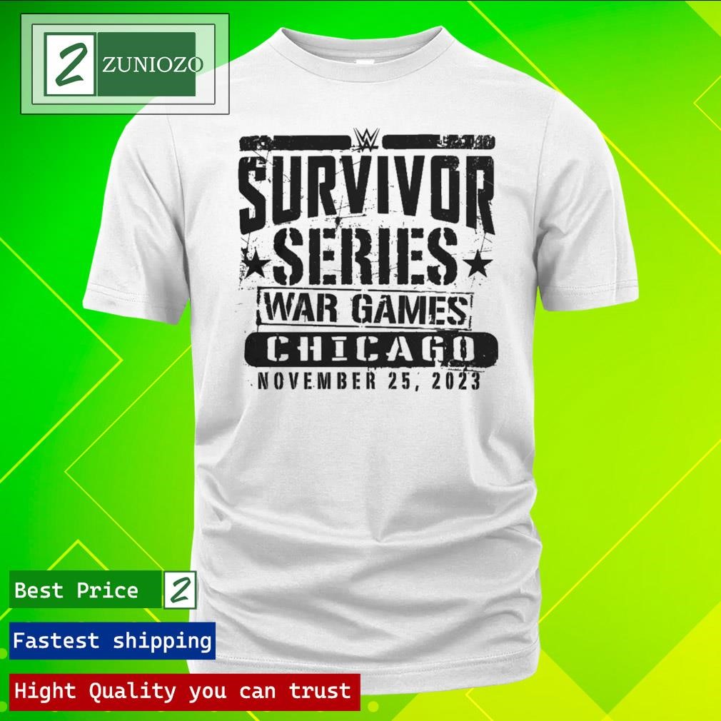 Official WWE Survivor Series War Game Chicago 2023 Stencil Logo Shirt