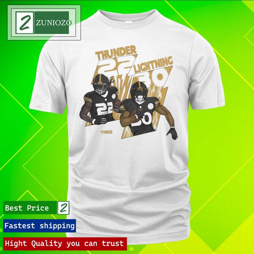 Official Yinzz Brand Najee Harris & Jaylen Warren Rb Duo Thunder & Lightning Shirt
