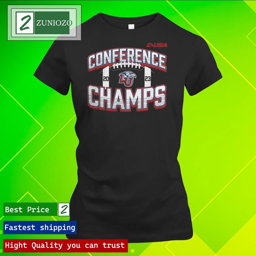 Original Liberty Flames 2023 C-Usa Football Conference Champions Shirt ladies tee shirt
