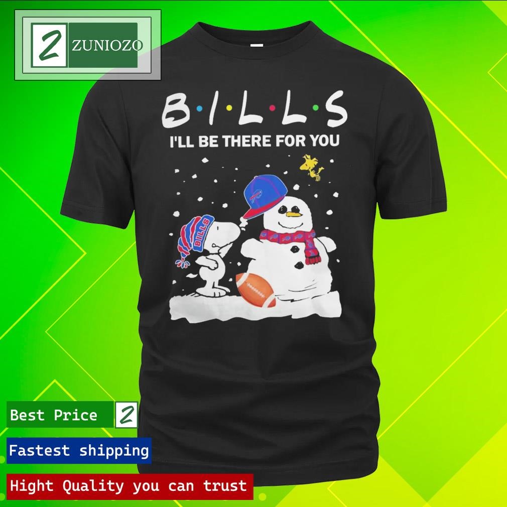 Premium Snoopy and snowman Buffalo Bills I'll be there for you Christmas Shirt