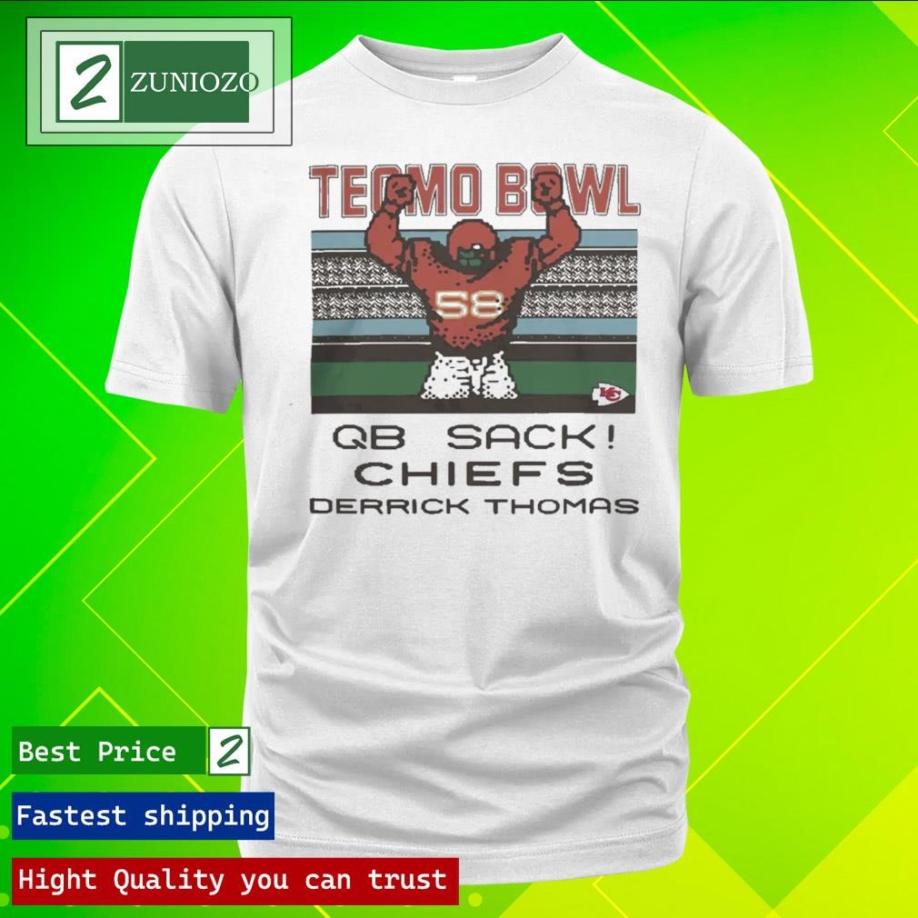 Top Tecmo Bowl Chiefs Derrick Thomas Yellow Shirt