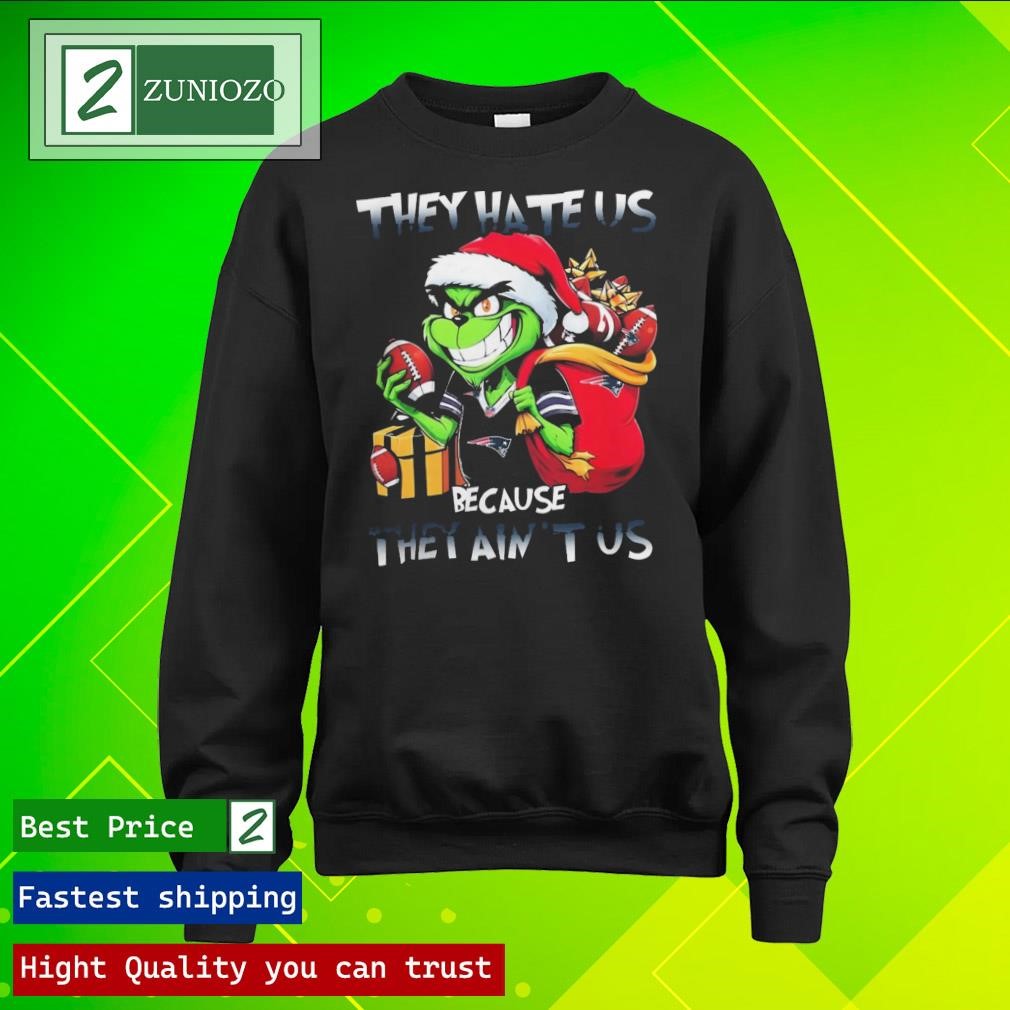 Official Grinch Santa Claus Christmas They Hate Us Because They Ain't ...