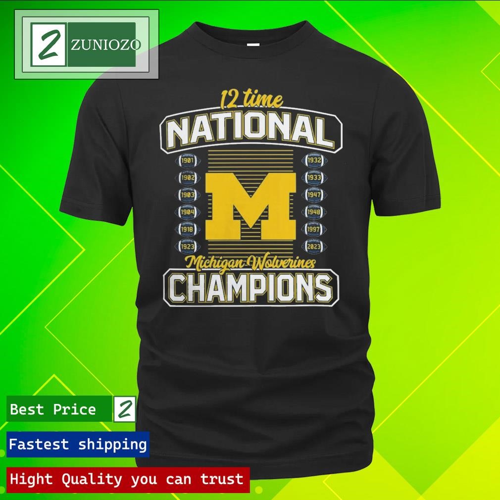 Official 12 Time National Champions Michigan Wolverines College ...