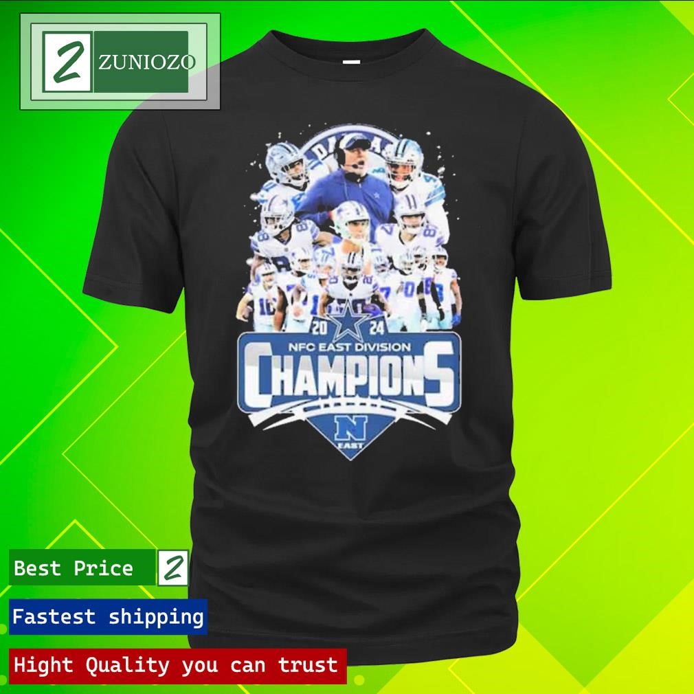 Official Dallas Cowboys Team 2024 NFC East Division Champions T-Shirts ...