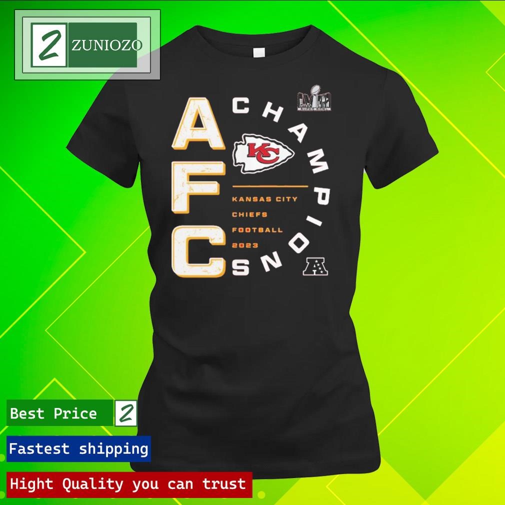 Official Kansas City Chiefs 2023 Afc Champions Right Side Draw T-Shirts ladies tee shirt